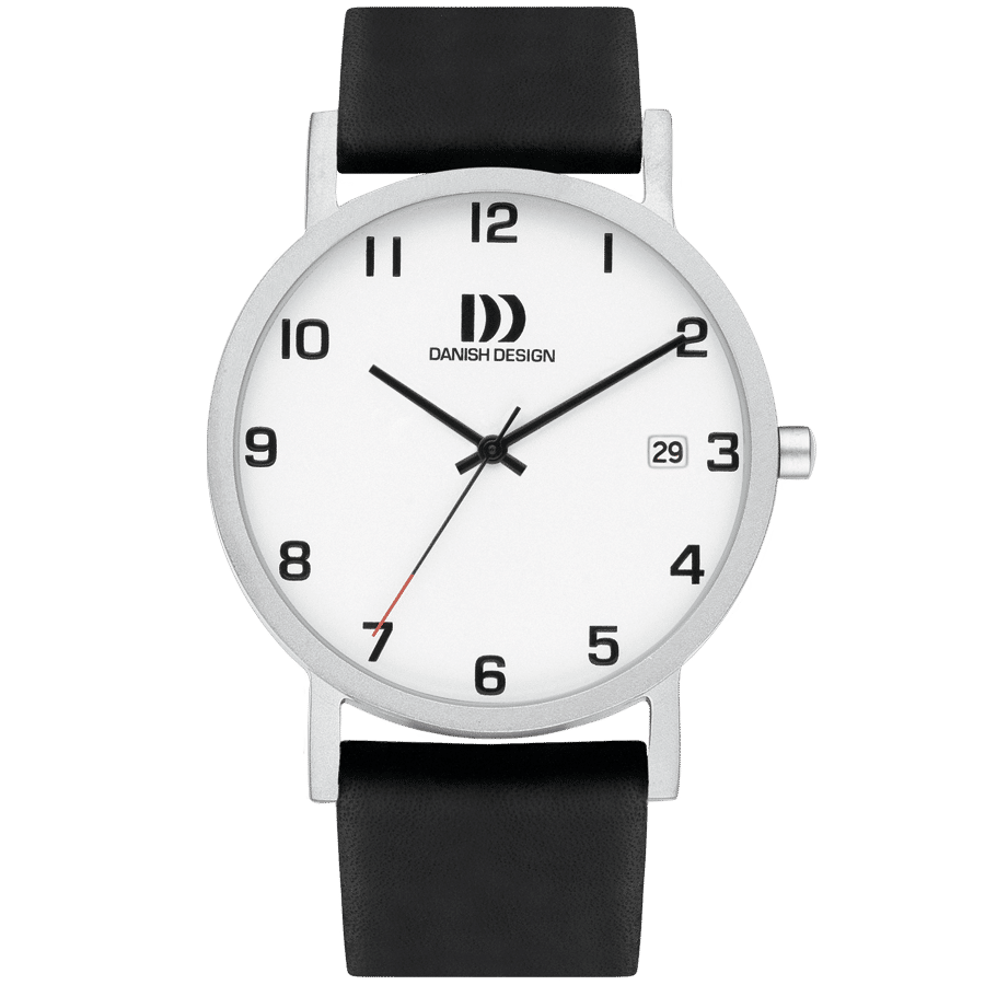 Danish Design Gløbe IQ82Q1273 Armbanduhr Silber • Titangehäuse • Mineralglas