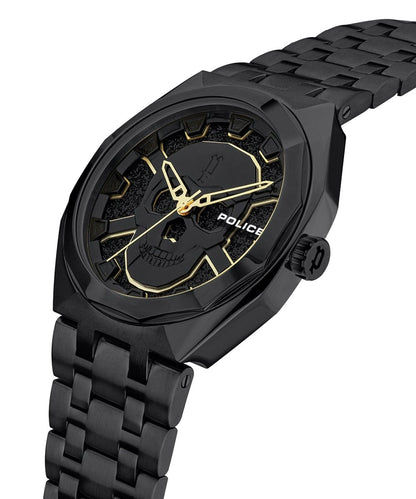 Police Kediri PEWJG2110701 Herrenuhr Schwarz • Totenkopf-Design • Mineralglas, Bild 2