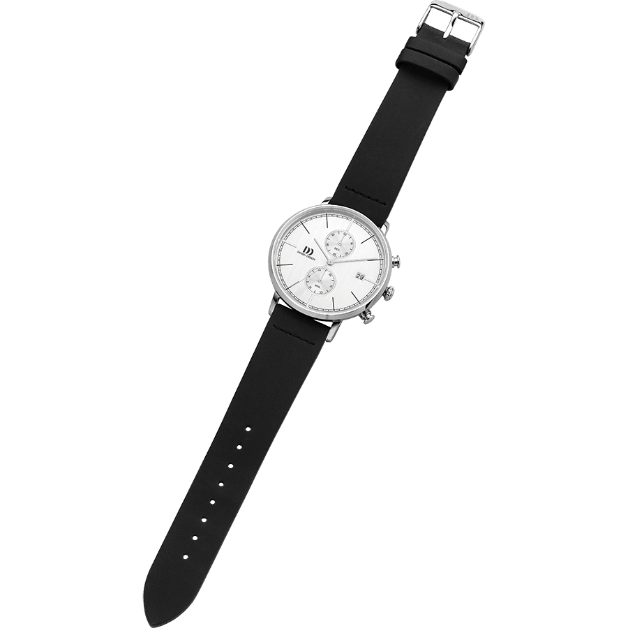 Danish Design Koltur Chrono II IQ12Q1290 Herrenuhr Silber • Mineralglas • Chronograph, Bild 2
