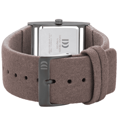 Danish Design Pico² IV16Q1292 Damen Armbanduhr Grau • Rechteckiges Gehäuse • Veganes Mikrofaserarmband, Bild 4