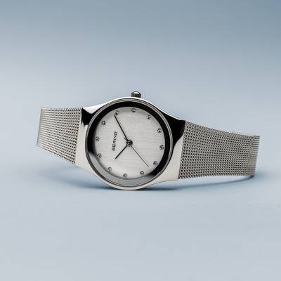 Bering Classic 12927-000 Damenuhr Silber • Saphirglas • Milanaise-Armband, Bild 4