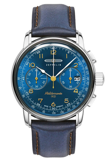 Zeppelin 100 Jahre Méditerranée 9670-3 Herren • Chronograph • Blaues Zifferblatt