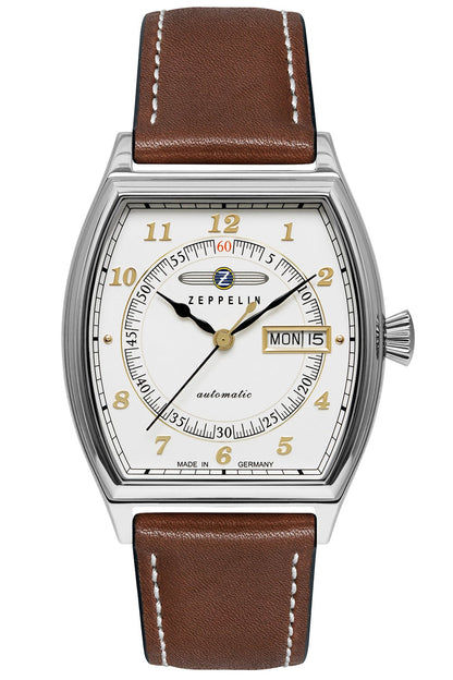 Zeppelin Metropolis 8360-1 Herrenuhr Automatik • DayDate Anzeige • Mineralglas