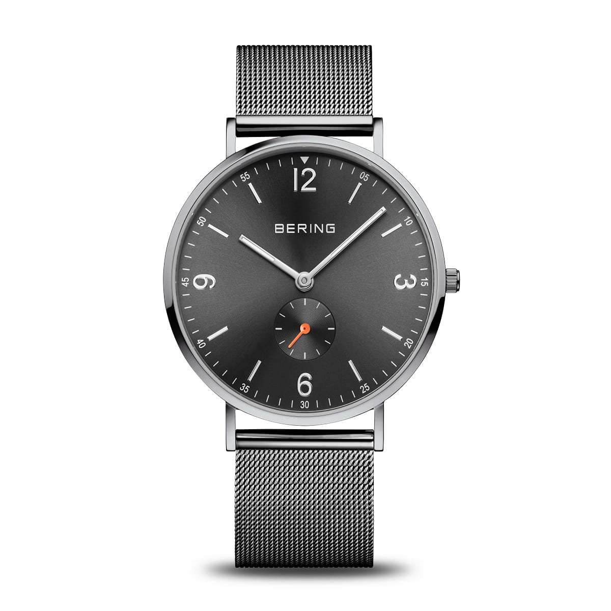 Bering Classic 14040-377 Herrenuhr Grau • Saphirglas • Kleinsekunde