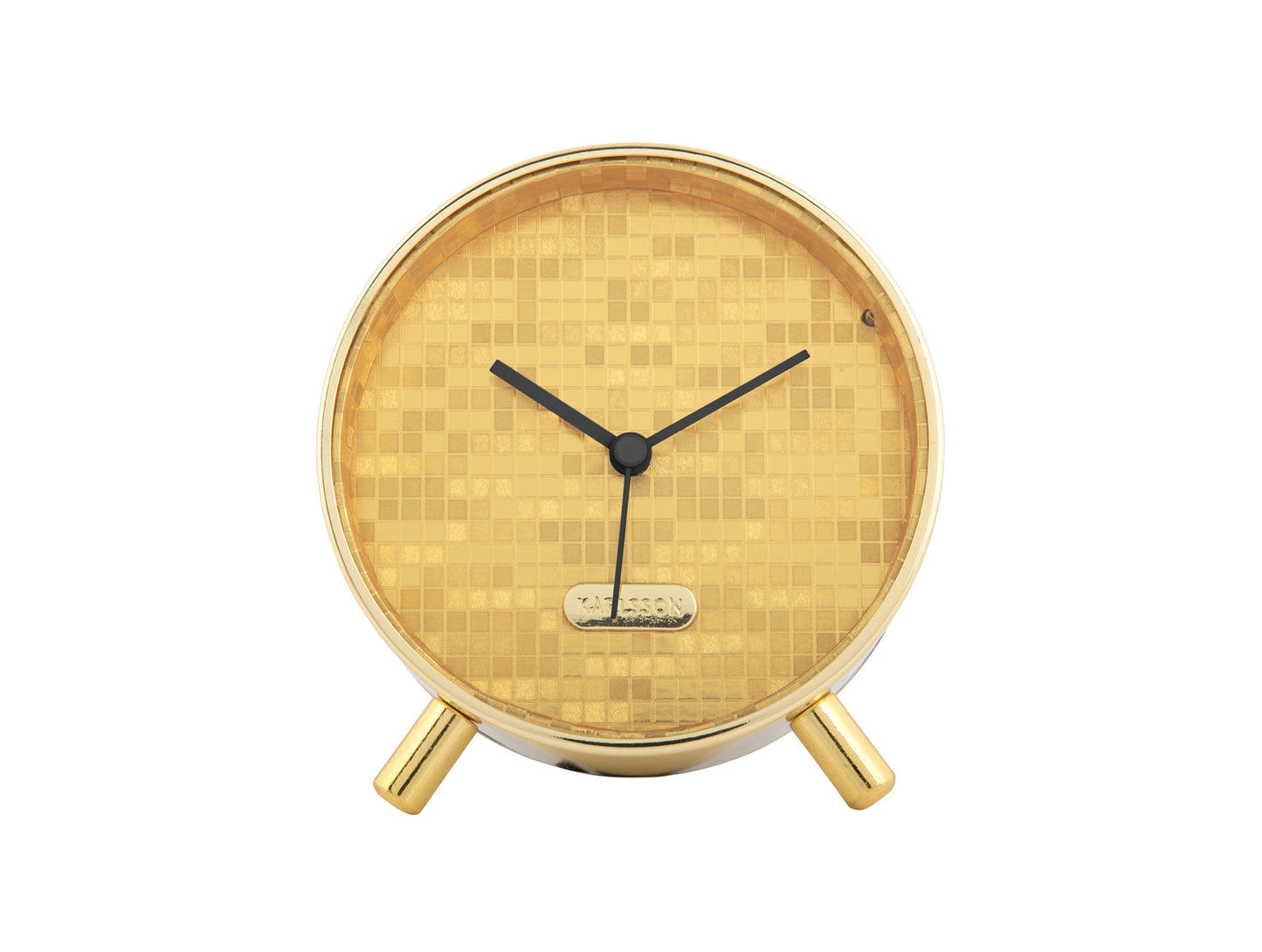 Karlsson Disco KA6004GD Wecker Gold • Geräuschloses Sweep-Uhrwerk • Lichtfunktion, Bild 2