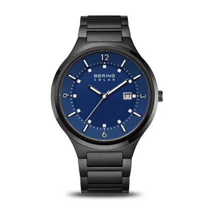 Bering 14442-727 Slim-Solar Herrenuhr Schwarz • Solarantrieb • Saphirglas