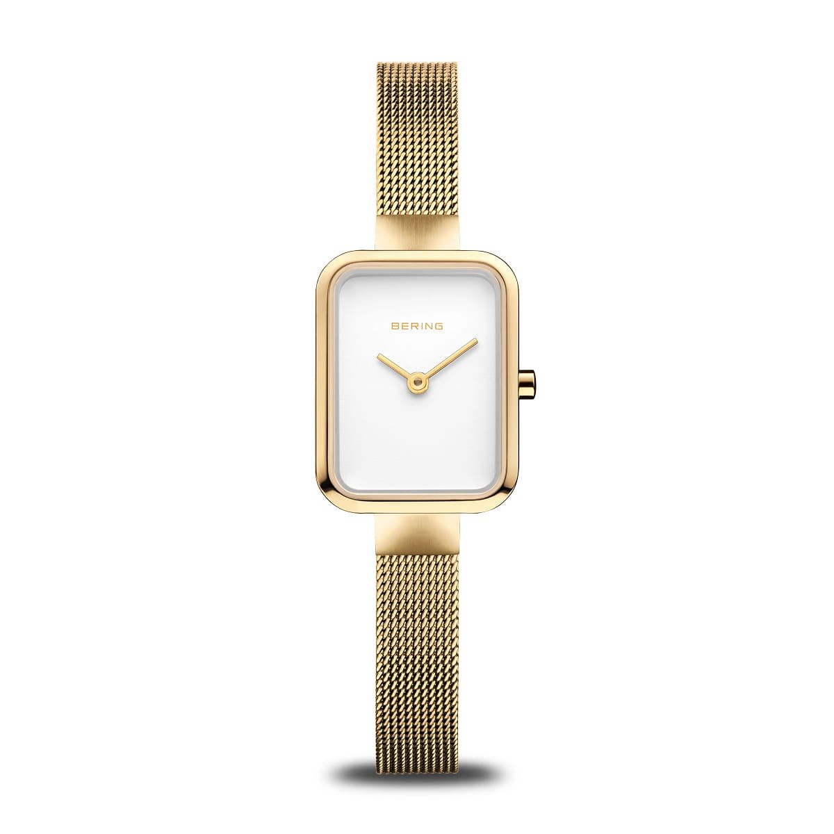 Bering Classic 14520-334-GWP Damenuhr Set Golden Glacier • Saphirglas • Milanaise-Armband