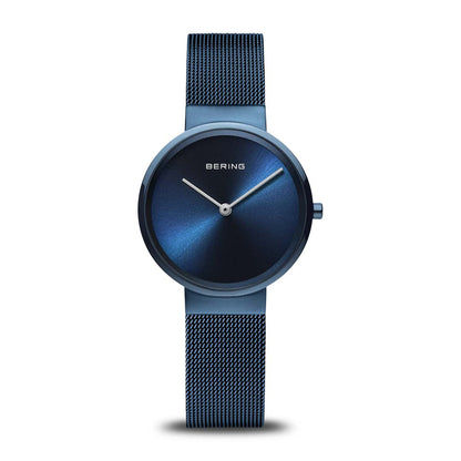 Bering Classic 14531-397 Damenuhr Blau • Saphirglas • Slim Design 6 mm