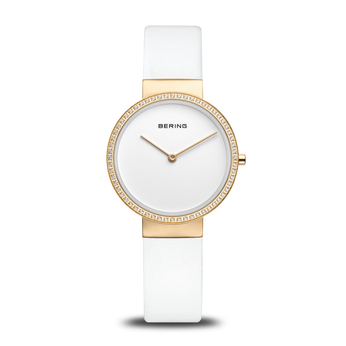 Bering Classic 14531-630 Damenuhr Weiß • Saphirglas • Kalbsleder-Armband