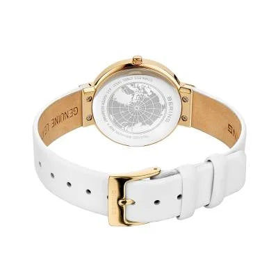 Bering Classic 14531-630 Damenuhr Weiß • Saphirglas • Kalbsleder-Armband, Bild 7