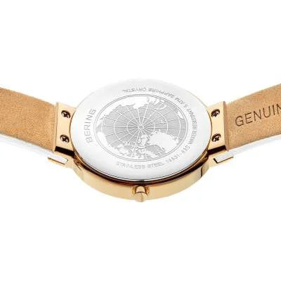 Bering Classic 14531-630 Damenuhr Weiß • Saphirglas • Kalbsleder-Armband, Bild 6