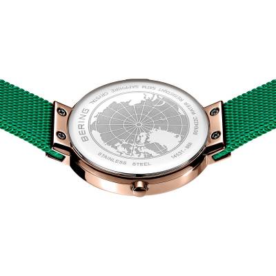 Bering Classic 14531-868 Damen Armbanduhr Grün • Milanaise-Armband • Saphirglas, Bild 6