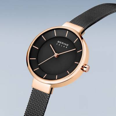 Bering Solar 14631-166 Damenuhr Roségold • Saphirglas • Milanese-Armband, Bild 2