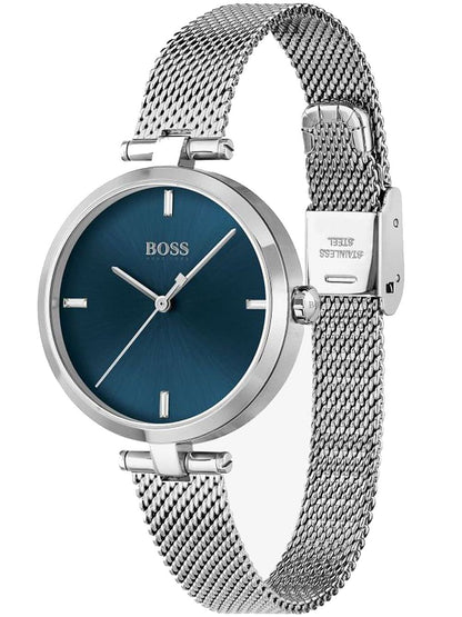 BOSS Majesty 1502587 Damen • Blaues Zifferblatt • Mesh-Armband, Bild 2