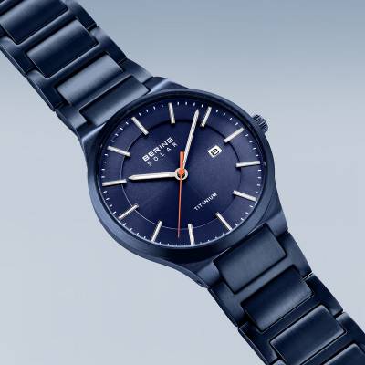 Bering Titanium 15239-797 Herrenuhr Blau • Solarwerk • Saphirglas, Bild 3