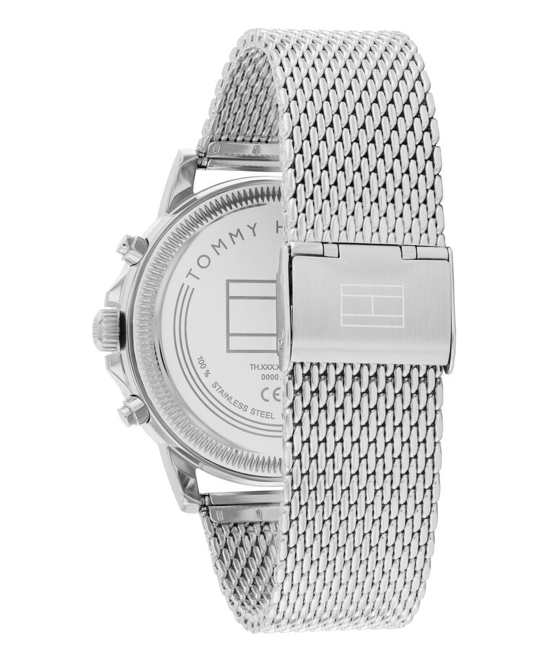 Tommy Hilfiger Stewart 1710609 Herren Armbanduhr Blau • Skelett-Zifferblatt • Edelstahl-Milanaise, Bild 3