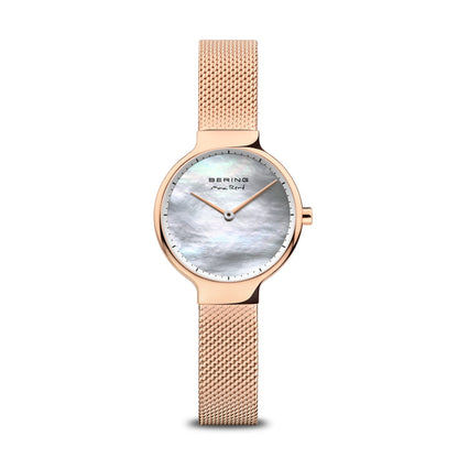 Bering Max René 15527-364 Damenuhr Roségold • Saphirglas • Milanaise-Armband