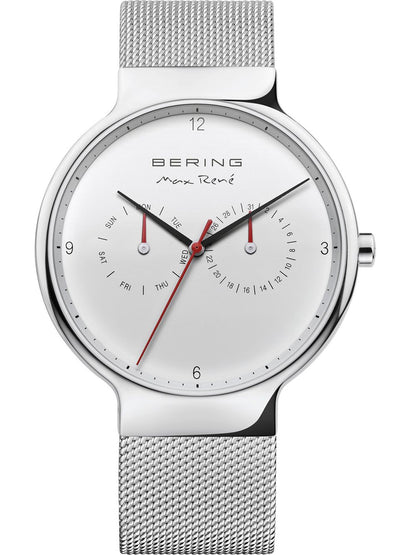 Bering Max René 15542-004 Herren Armbanduhr Silber-Weiß • Saphirglas • Skandinavisches Design