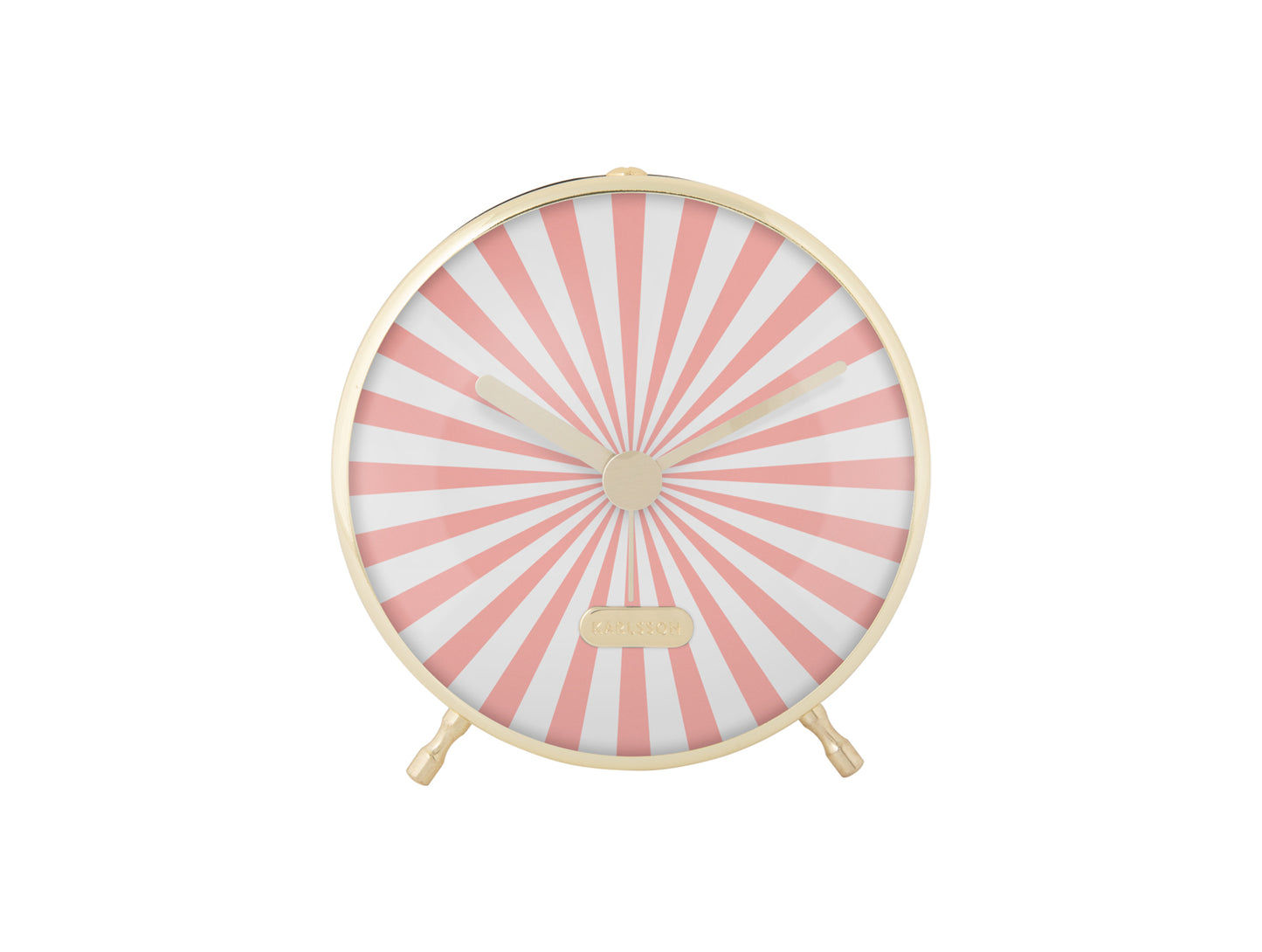 Karlsson Candy Swirl KA6008PI Wecker Rosa • Geräuschloses Sweep-Uhrwerk • Verspieltes Zifferblatt