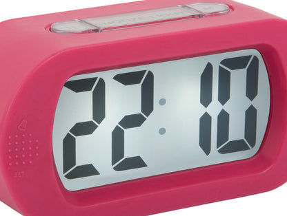 Karlsson Gummy KA5753BP Wecker Pink • Digitales LCD-Display • Weiches Silikongehäuse, Bild 2