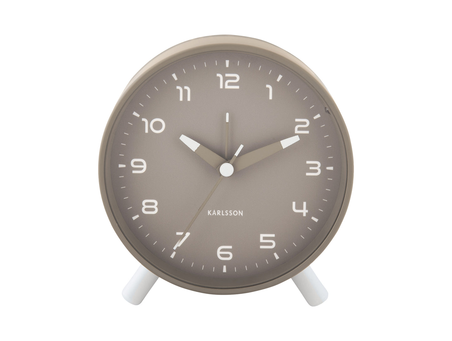 Karlsson Orgullo KA6029GY Wecker Dunkelgrau • Geräuschloses Sweep-Uhrwerk • Modernes Design