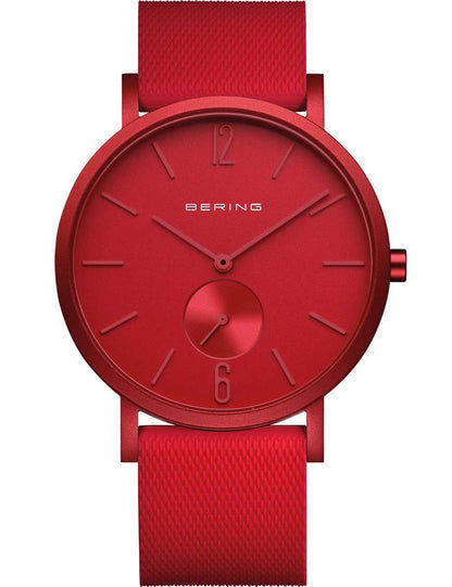 Bering True Aurora 16940-598 Unisex Armbanduhr Rot • Saphirglas • Skandinavisches Design