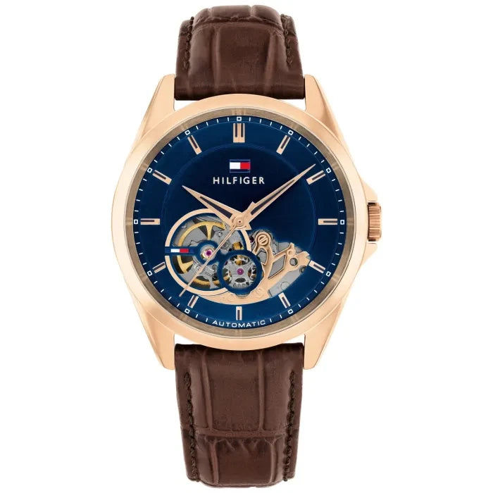 Tommy Hilfiger Baker Automatic 1710715 Herren • Open-Heart-Zifferblatt • Automatikwerk