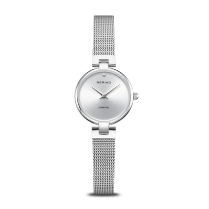 Bering Classic 17724-000 Damenuhr Silber • Saphirglas • Milanaise-Armband