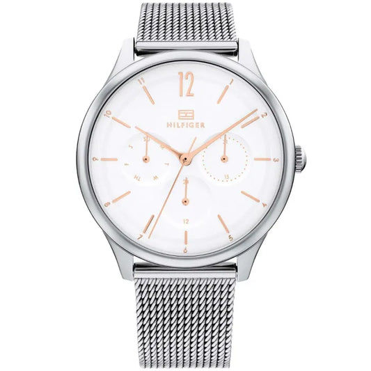 Tommy Hilfiger Layla 1782456 Damen Armbanduhr Silber • Mineralglas • Quarzwerk