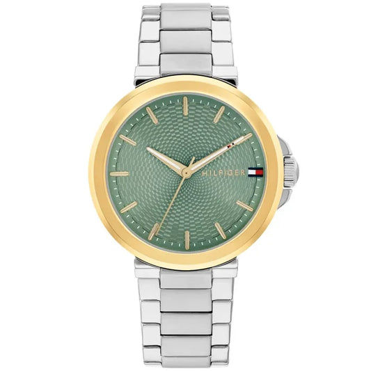 Tommy Hilfiger Lori 1782778 Damen Armbanduhr Grün • Mineralglas • 5 ATM Wasserdicht