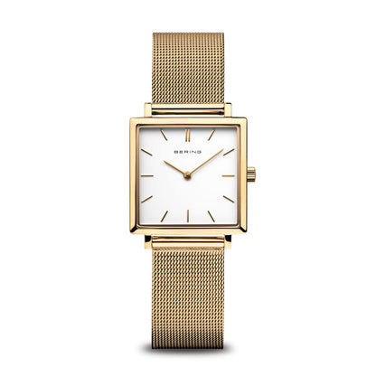 Bering Classic 18226-334 Damenuhr Goldfarben • Saphirglas • Milanaise-Armband