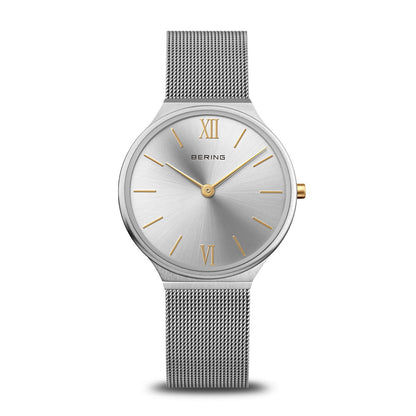 Bering Ultra-Slim 18434-010 Damenuhr Silber • Saphirglas • Milanaise-Armband