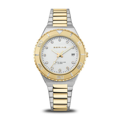 Bering Classic 18936-710 Damenuhr Silber-Gold • Saphirglas • 10 ATM Wasserdicht