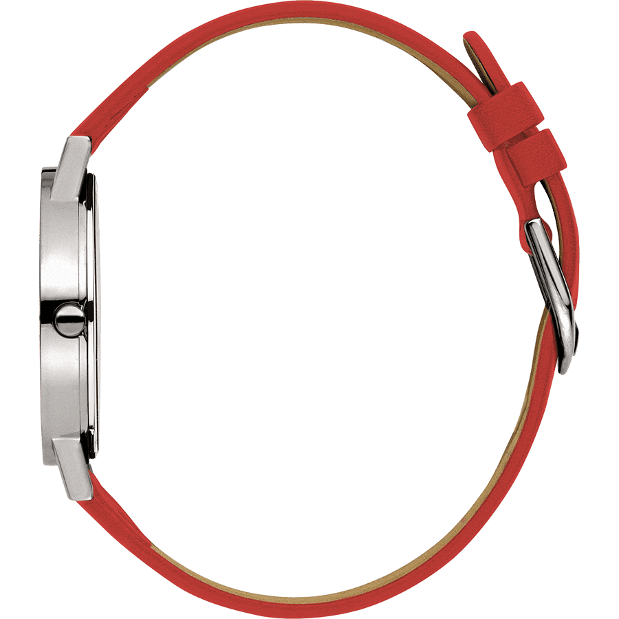 Danish Design Gløbe IQ19Q199 Rhine Medium Armbanduhr Rot • Titangehäuse • Mineralglas, Bild 2