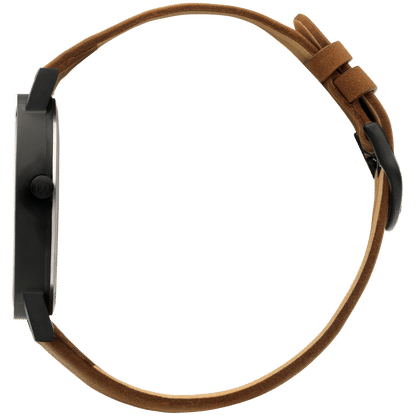 Danish Design Gløbe IQ34Q199 Rhine Armbanduhr Schwarz-Braun • Titangehäuse • Mineralglas, Bild 3