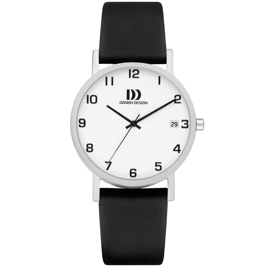 Danish Design Gløbe IQ82Q199 Rhine Medium Herrenuhr Silber • Titan-Gehäuse • Arabische Ziffernindizes