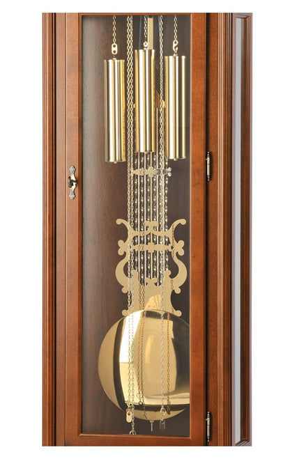 AMS Grandfather Clock 211x50x25 cm Walnut • Westminster Chime • Moon Phase Display