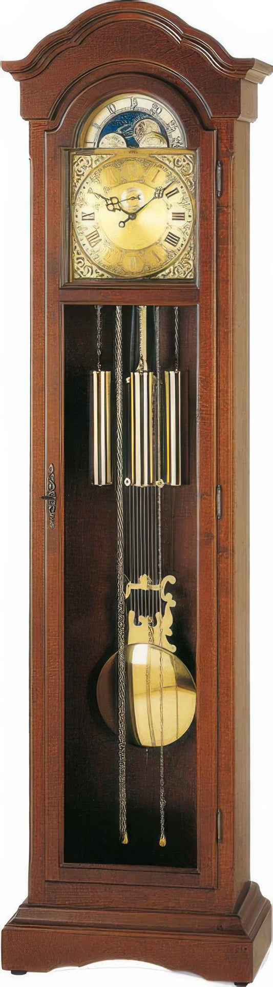 AMS Grandfather Clock 196x55x30 cm Wood • Mechanical 8-day movement • Westminster chime