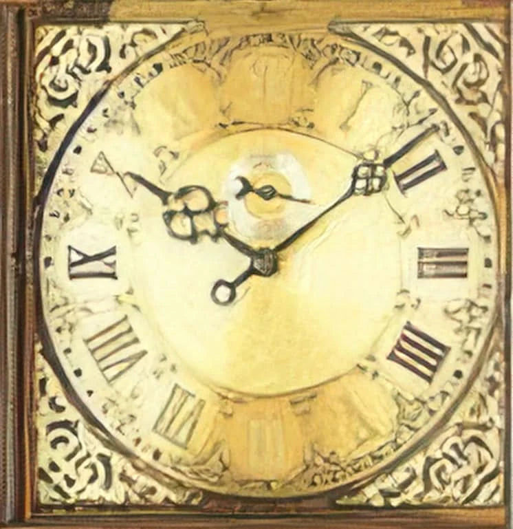 AMS Grandfather Clock 196x55x30 cm Oak Wood • Mechanical Movement • Moon Phase Display