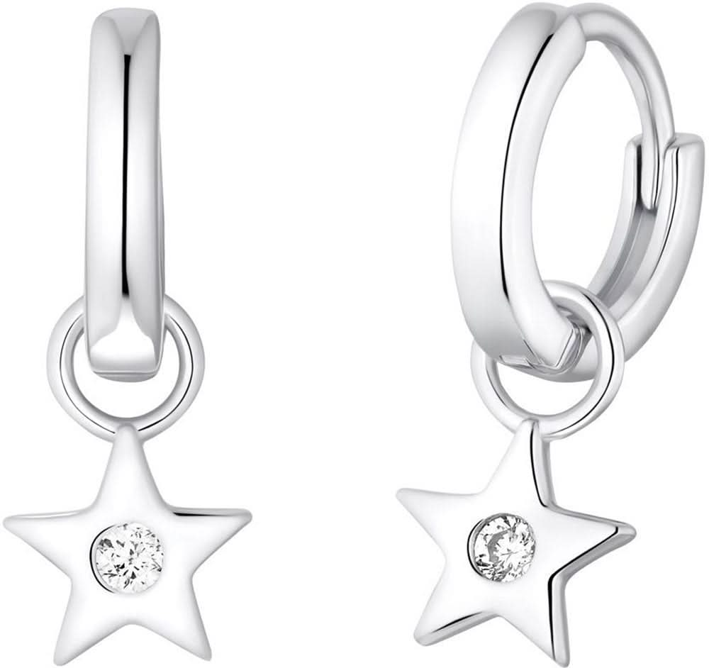Children's Hoop Earrings with Star Pendant - s.Oliver Jewellery Model: 2035517