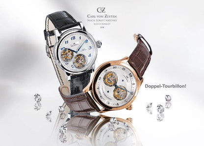 Carl von Zeyten Schonach Limited Edition CVZ2010SL Herrenuhr Weißgold • Doppel-Tourbillon • Automatikwerk, Bild 2