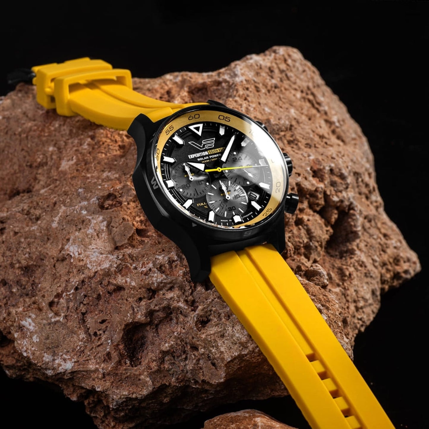 Vostok Europe Expedition South Pole Chrono VR42-592C763_YLW Herrenuhr Gelb • Solarantrieb • Chronograph, Bild 2