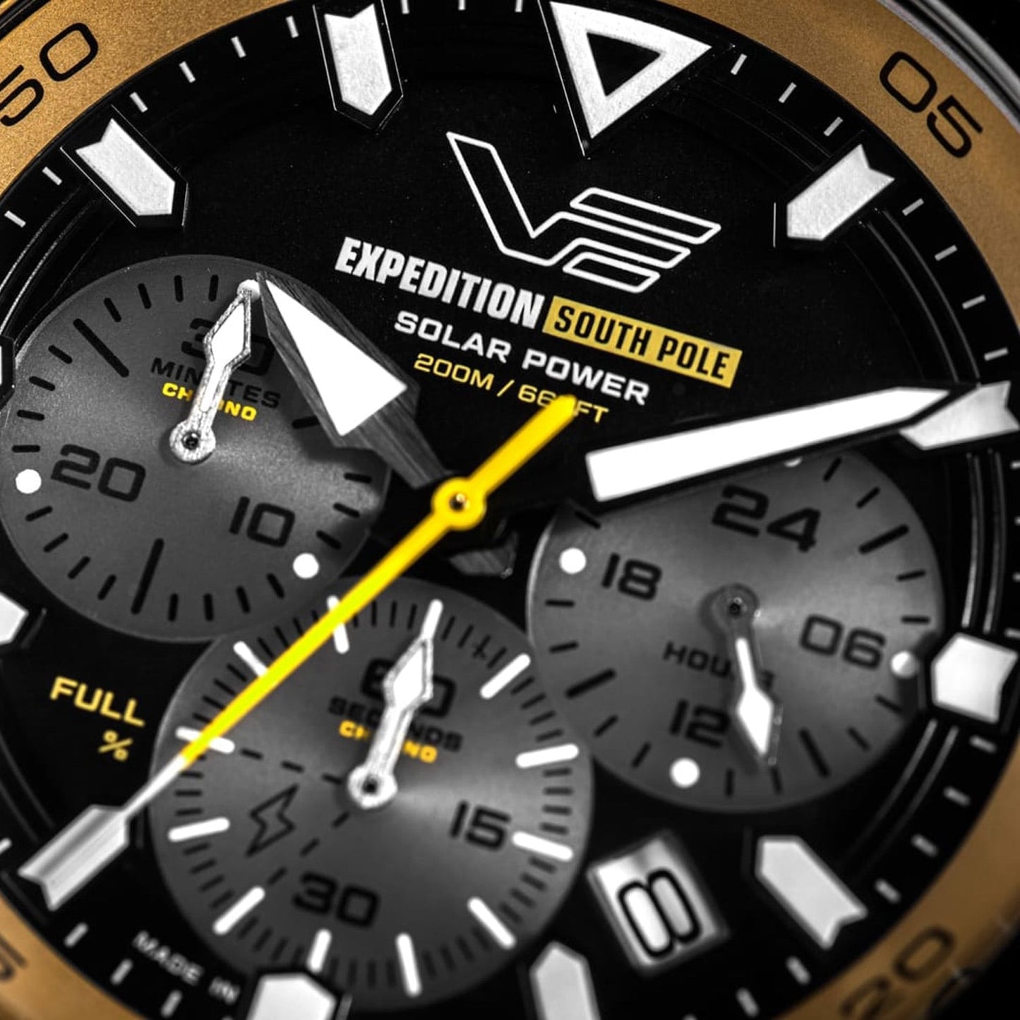 Vostok Europe Expedition South Pole Chrono VR42-592C763_YLW Herrenuhr Gelb • Solarantrieb • Chronograph, Bild 3