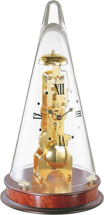 Hermle Table Clock 35x18 cm Wood • German Precision Movement • Fine Hour Strike