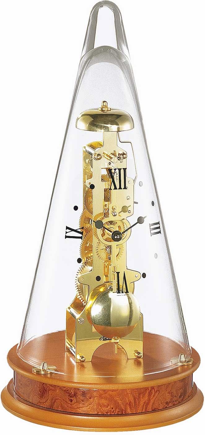 Hermle Table Clock 35x18 cm Wood • Made in Germany • Mechanical Movement