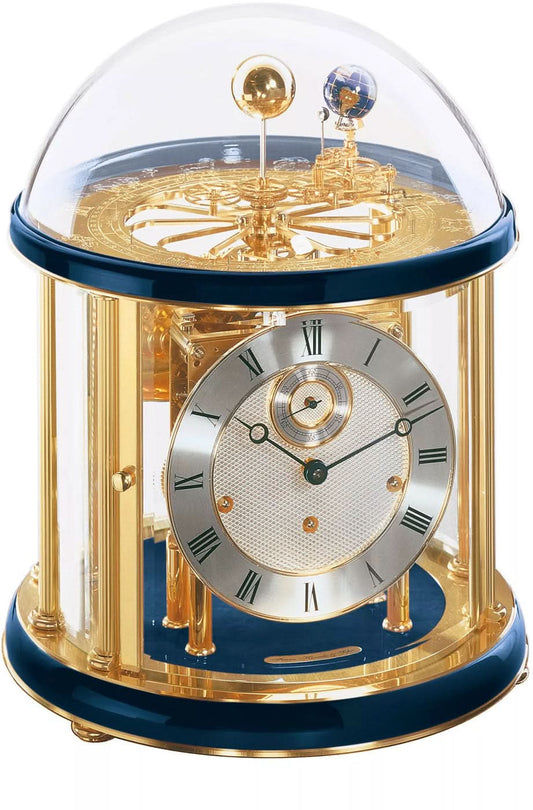 Hermle Table Clock 28.5x21x21 cm Wood • Mechanical Tellurium • Westminster Chime