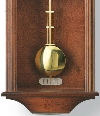 AMS Wall Clock 53x27x13 cm Wood • Mechanical 8-day movement • Westminster chime
