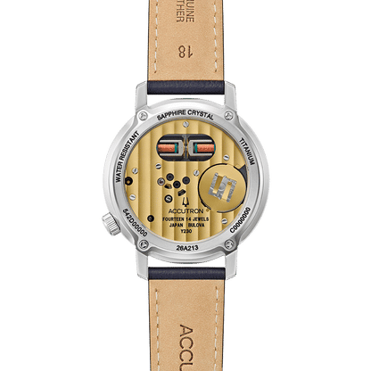 Bulova Accutron Spaceview 314 26A213 Herren Armbanduhr Grün • Stimmgabel-Kaliber • Super Titanium Gehäuse, Bild 3