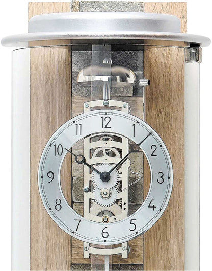 AMS Wall Clock Aluminum & Stone • Mechanical Cable Movement • Modern Style