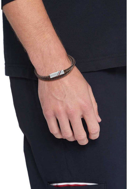Braided Leather Bracelet - Tommy Hilfiger Model: 2790468